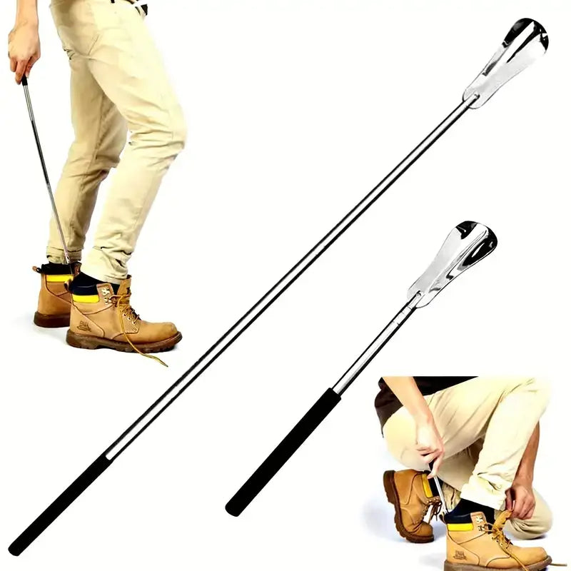 Retractable Shoe Horn With Non-slip Handle