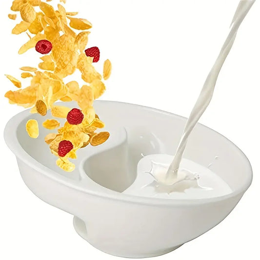 Spiral Slide Cereal Bowl for Easy Eating