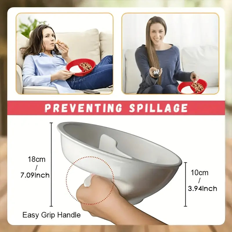 Spiral Slide Cereal Bowl for Easy Eating