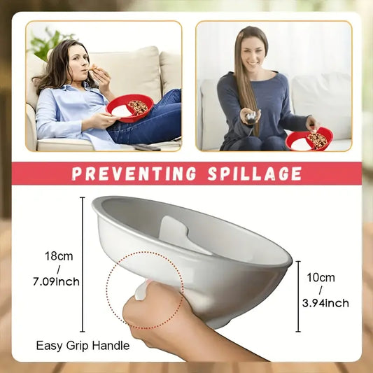 Spiral Slide Cereal Bowl for Easy Eating