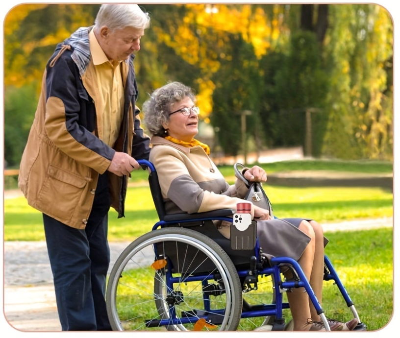 Cup Holder With Phone Holder For wheelchair and walker comfort