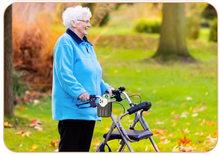 Cup Holder With Phone Holder For wheelchair and walker comfort