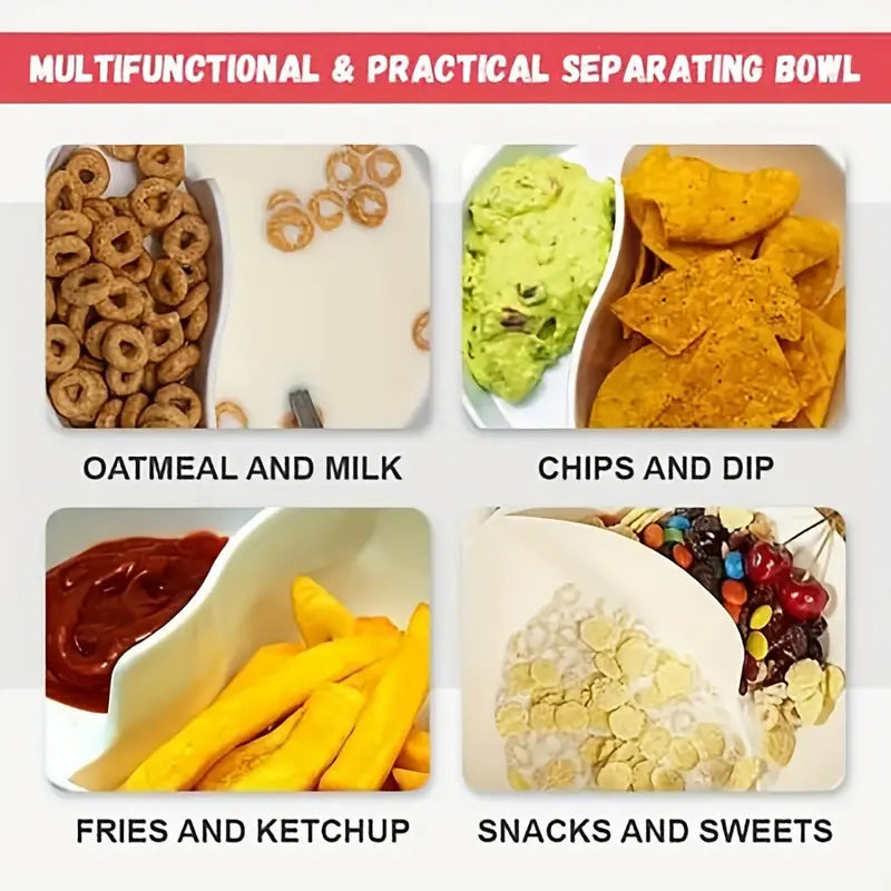 Spiral Slide Cereal Bowl for Easy Eating